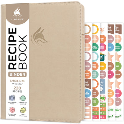 Recipe Book Binder with Tabs