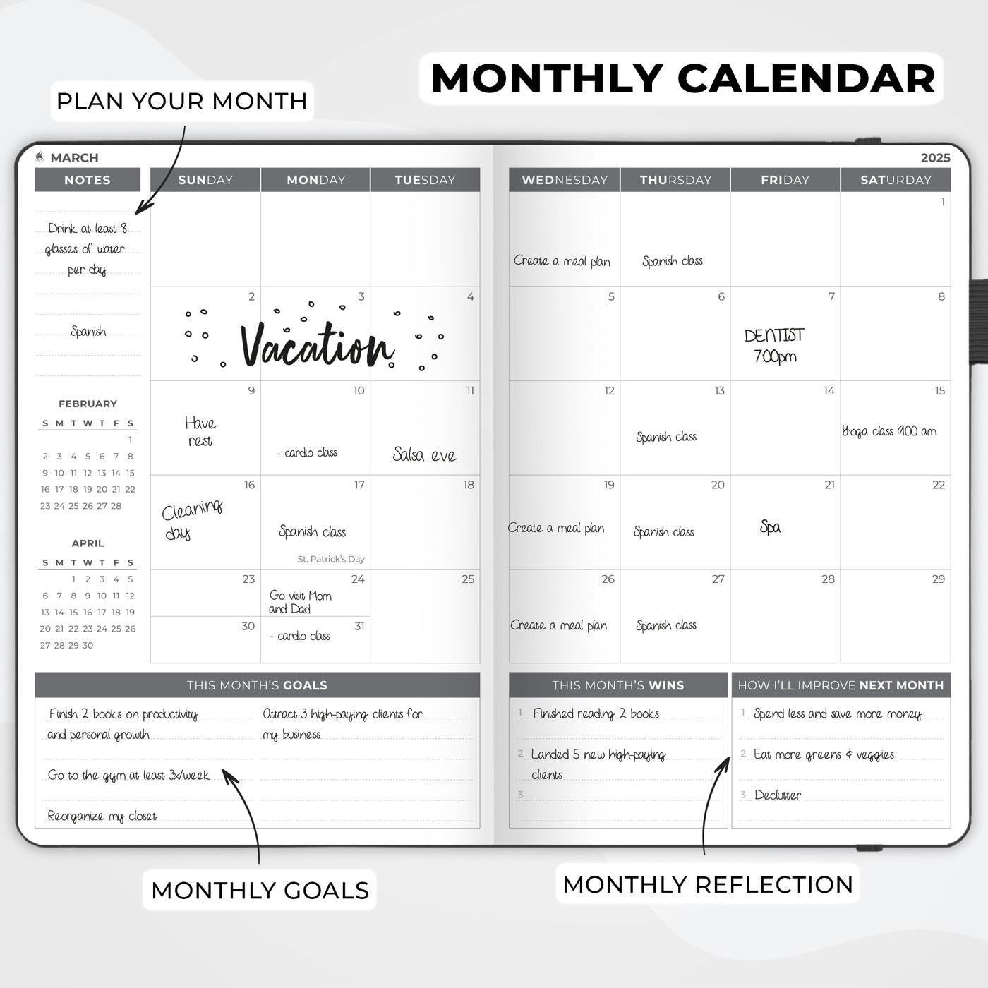 Dated Weekly Planner 2025