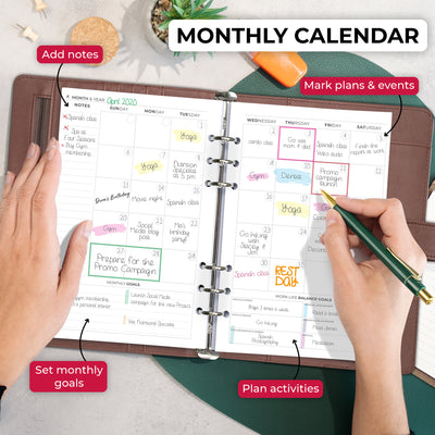 Weekly Planner Binder - Stay On Track & Never Miss Important Dates