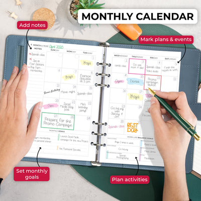 Weekly Planner Binder - Stay On Track & Never Miss Important Dates