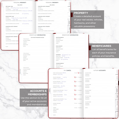 End of Life Planner A4