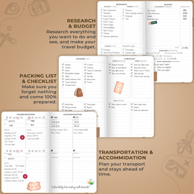 Travel Journal Pocket