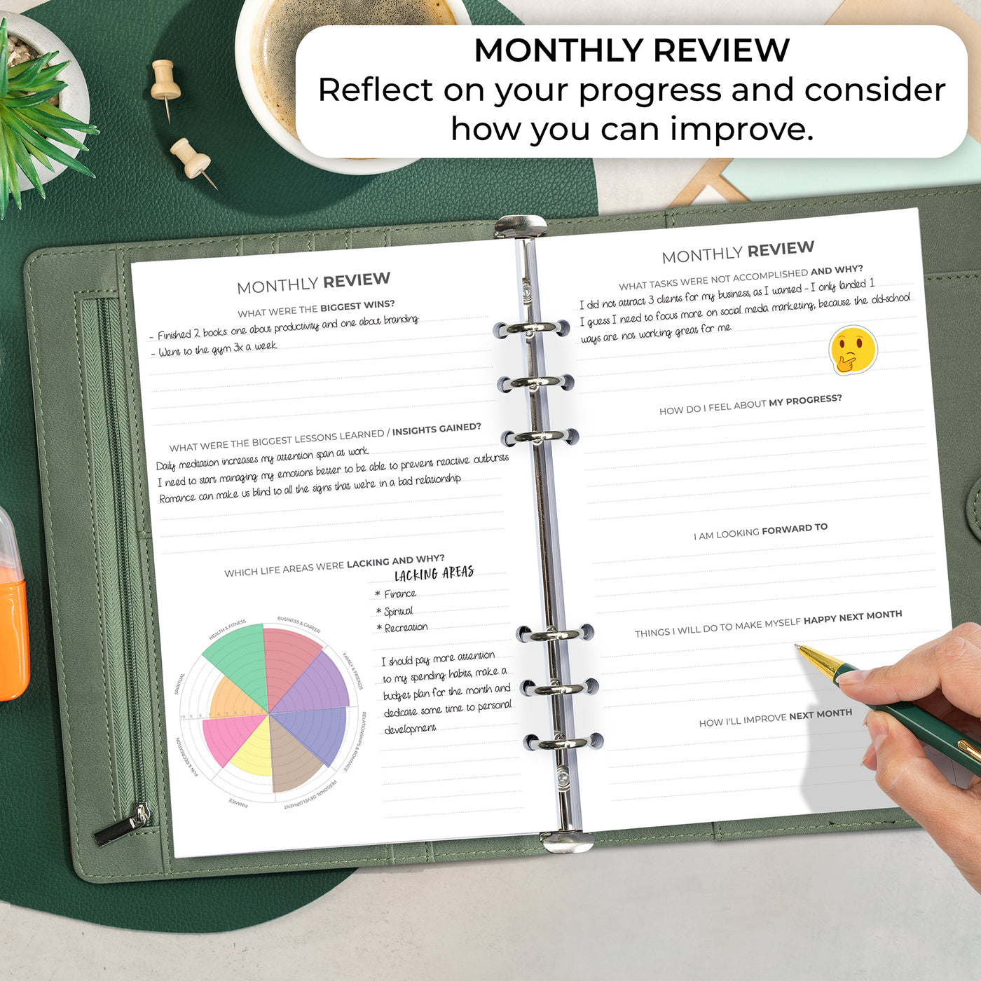Weekly Planner Binder - Stay On Track & Never Miss Important Dates