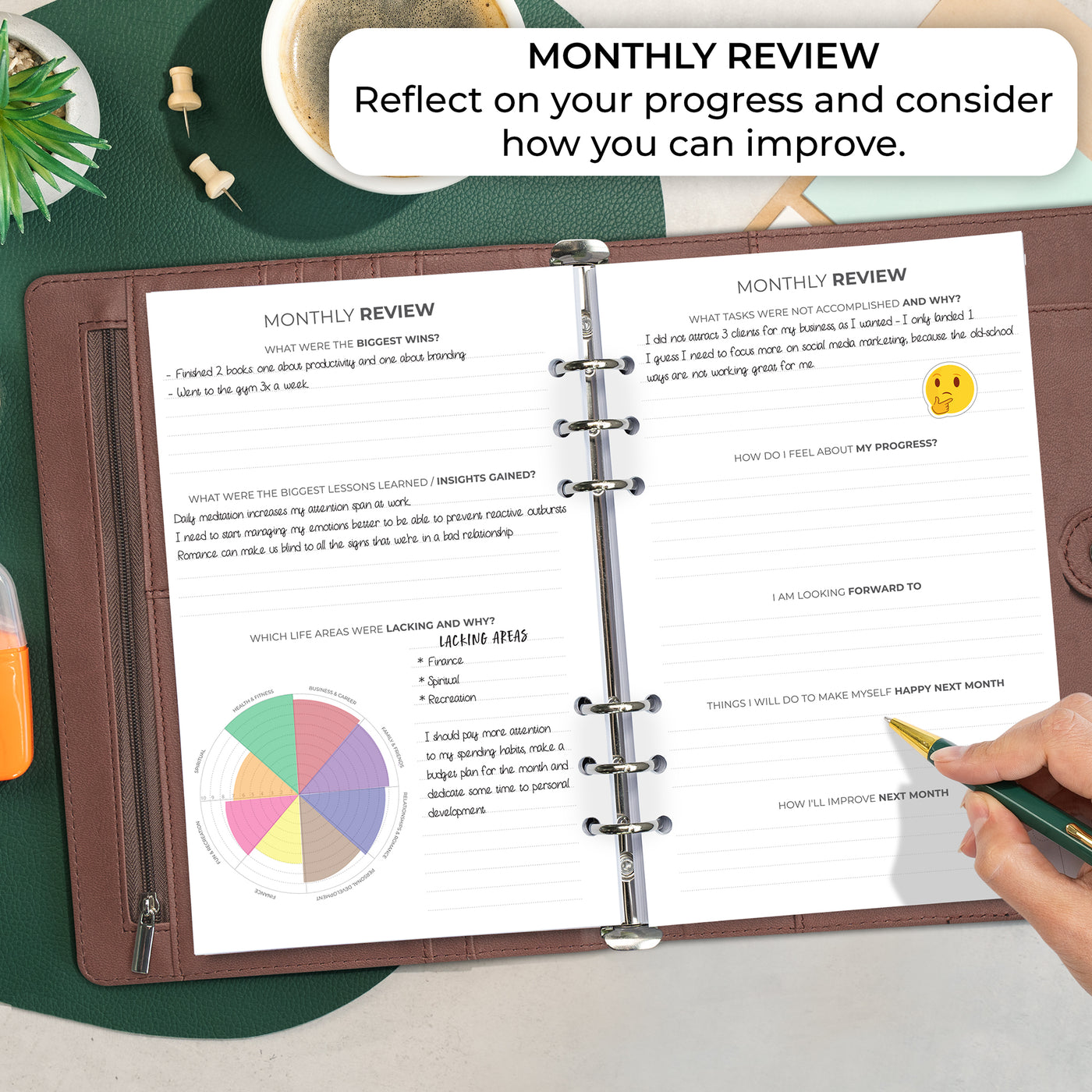 Weekly Planner Binder - Stay On Track & Never Miss Important Dates