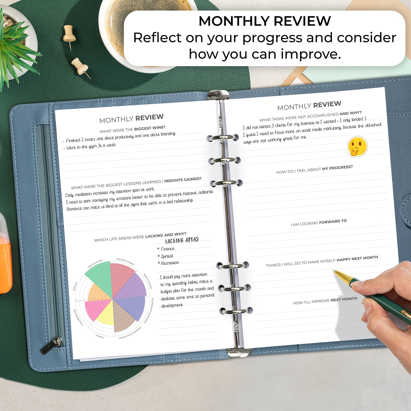 Weekly Planner Binder - Stay On Track & Never Miss Important Dates