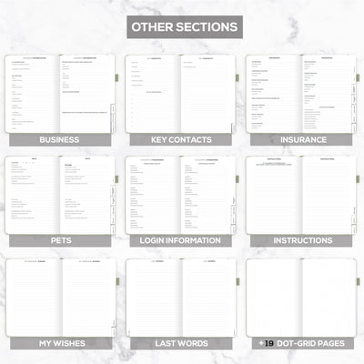 End of Life Planner A4