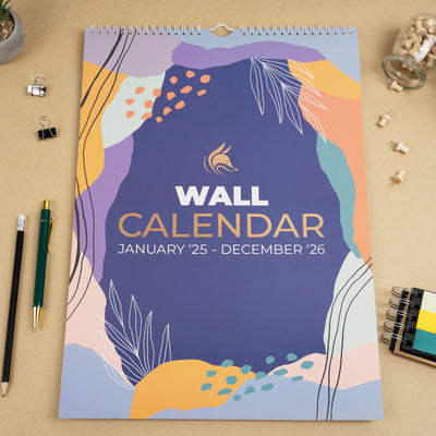 Wall Calendar Jan 2025 - Dec 2026