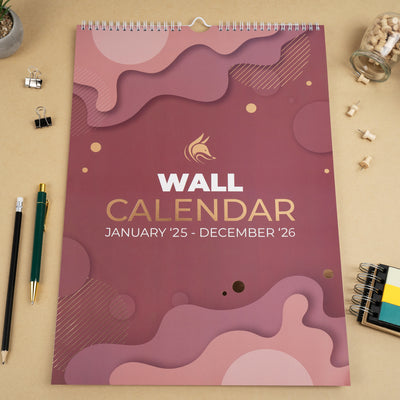 Wall Calendar Jan 2025 - Dec 2026