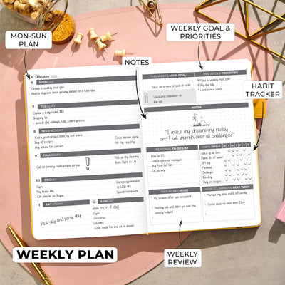 Dated Weekly Planner 2025