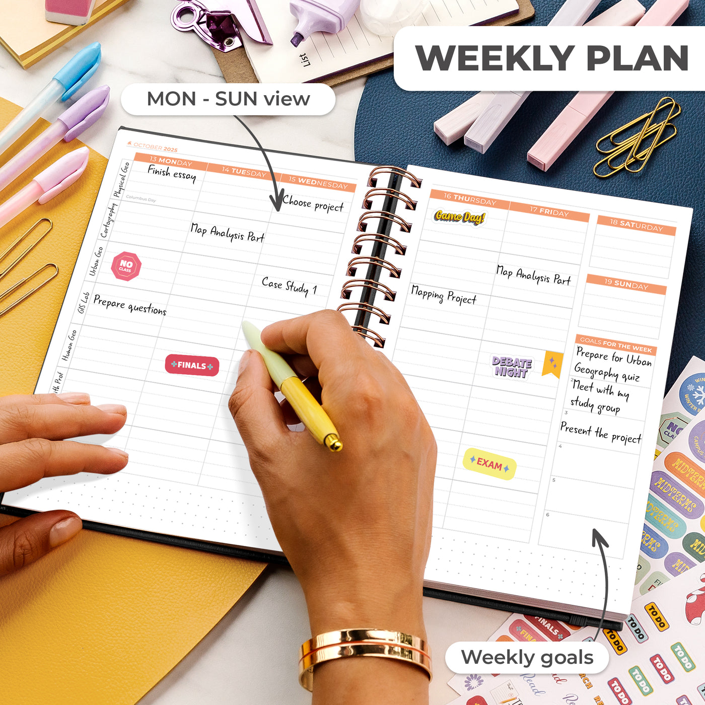 Academic Student Planner 2025-2026 – Clever Fox®