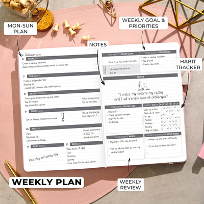 Dated Weekly Planner 2025