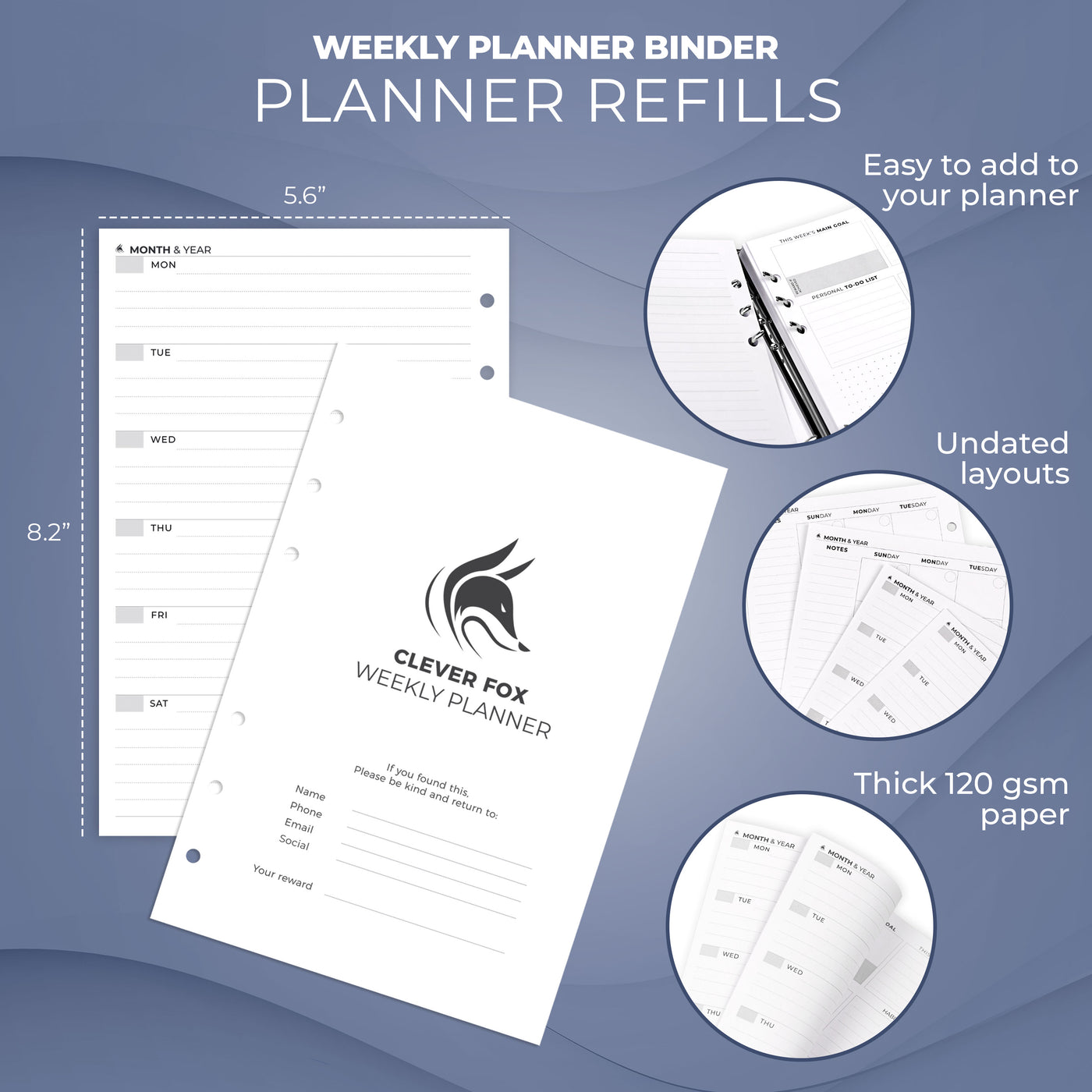 Weekly Planner Binder - Stay On Track & Never Miss Important Dates ...