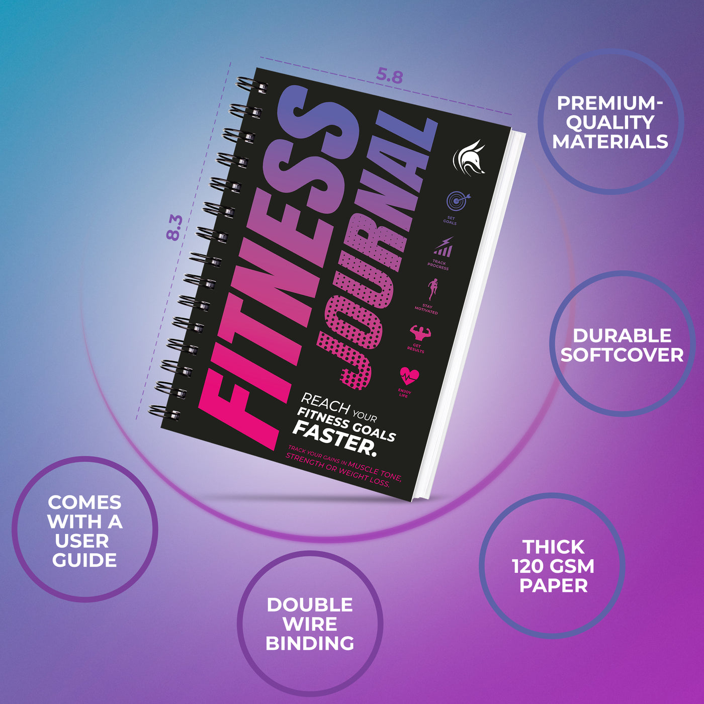 Fitness Journal Spiral – Clever Fox®