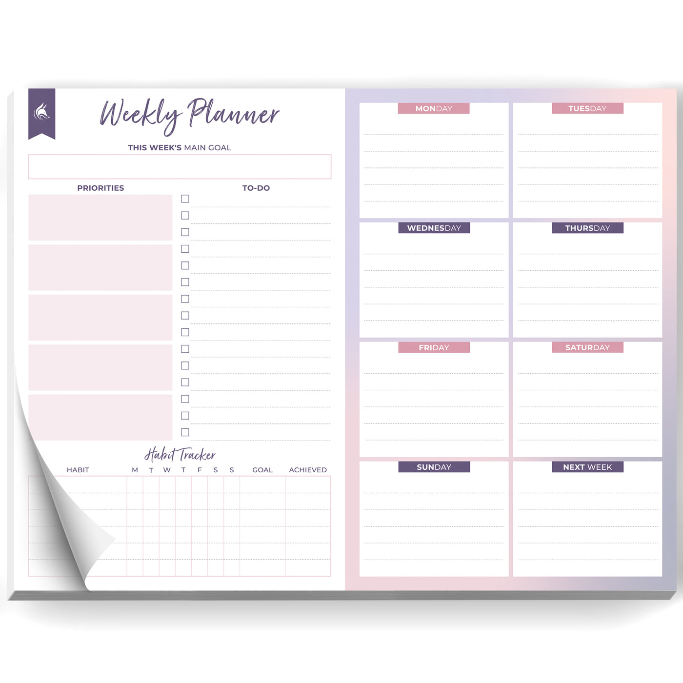 Weekly Desk Planner – Clever Fox®