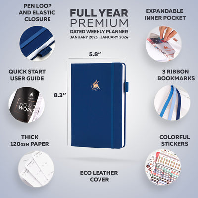 Dated Weekly Planner Premium 2023