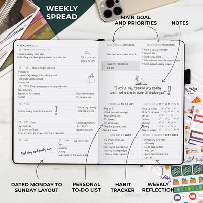 Dated Weekly Planner Premium 2023
