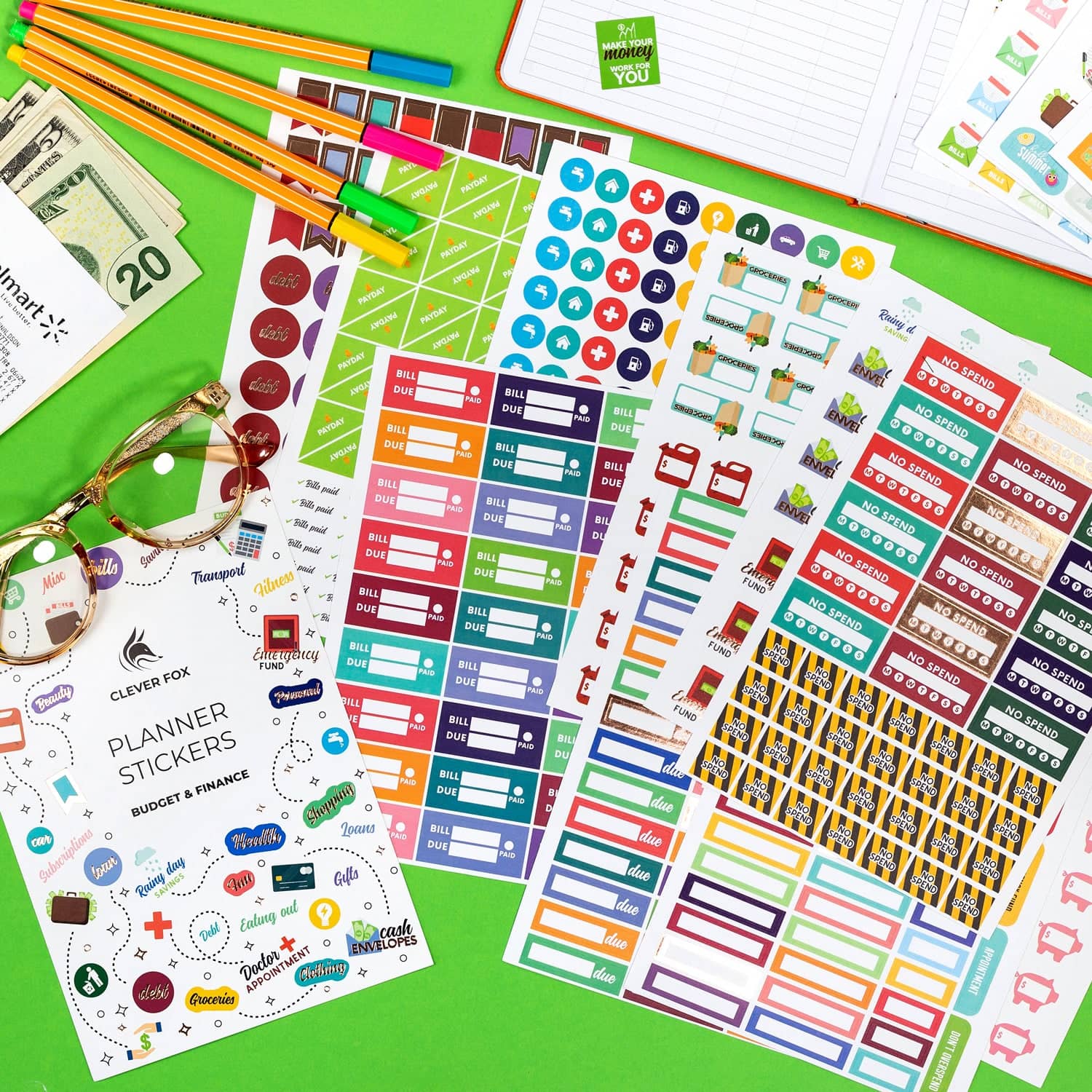 Sticker For Clever Clever Fox Budget Sticker Pack – Clever Fox®