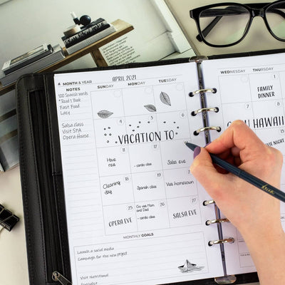 Weekly Planner Binder - Stay On Track & Never Miss Important Dates ...
