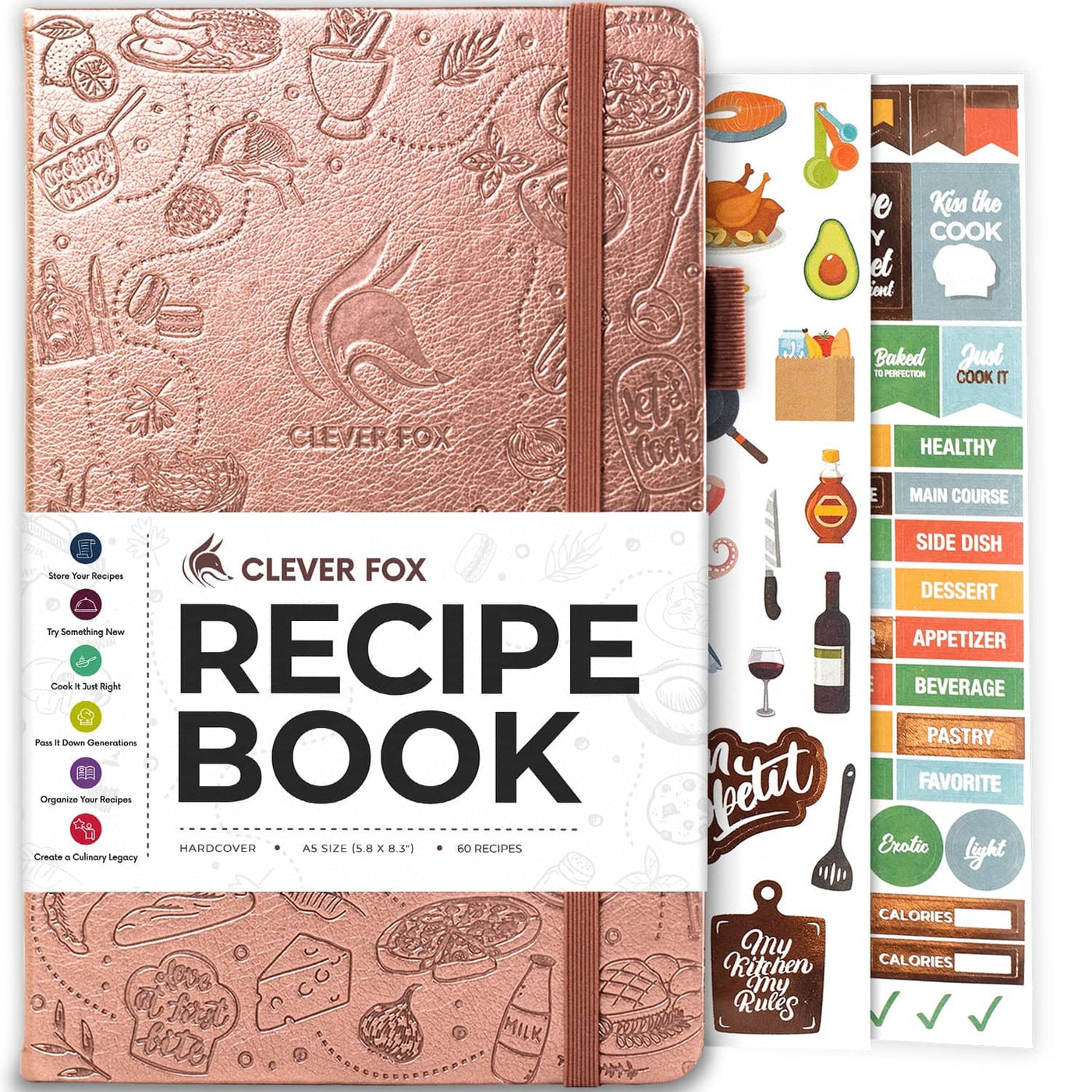 My Recipes: Blank Recipe Book For Mom To Write In - Big Empty Two Page Custom  Cook Book Journal (Paperback)