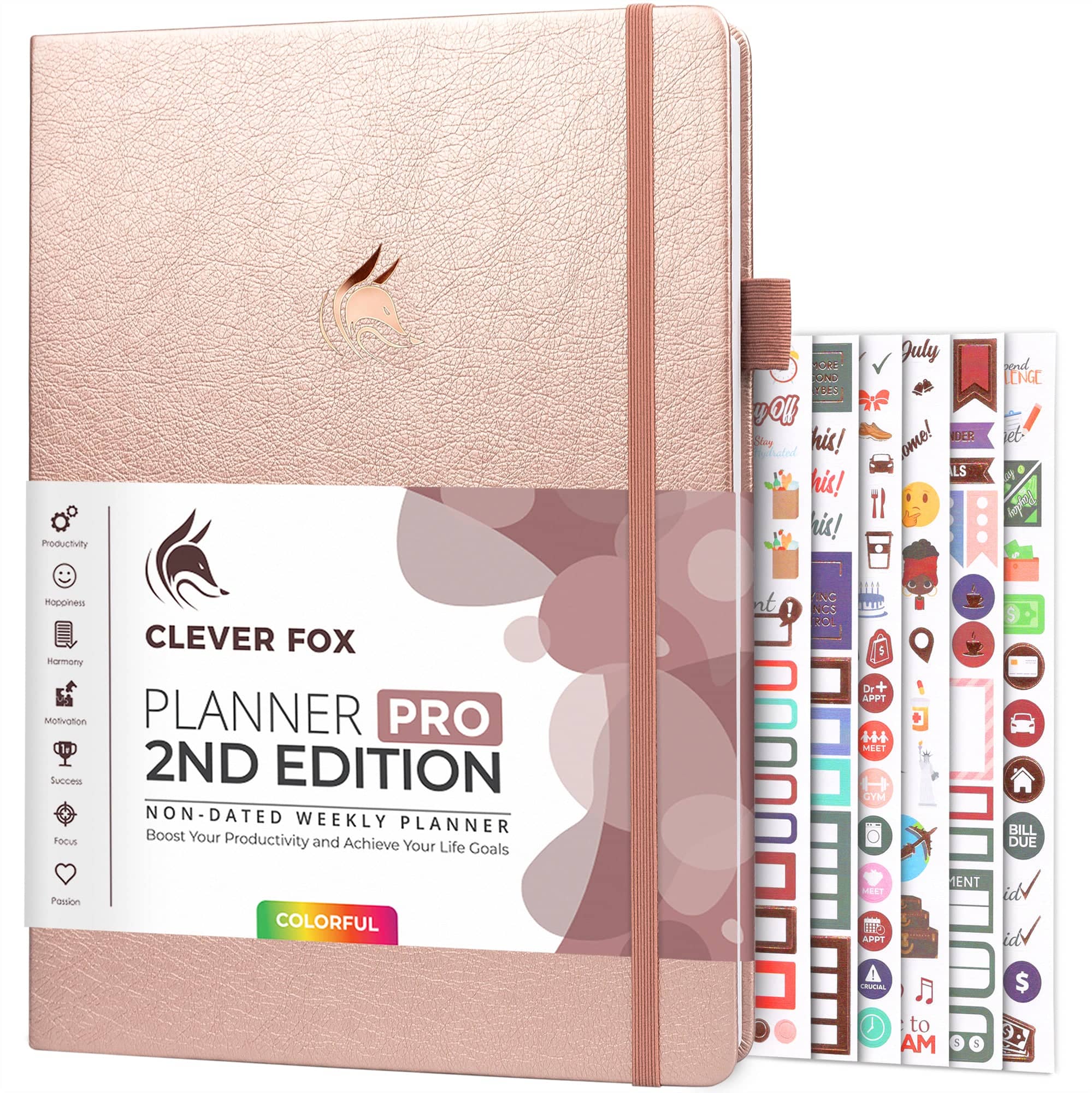 Clever Fox Planner in rose gold