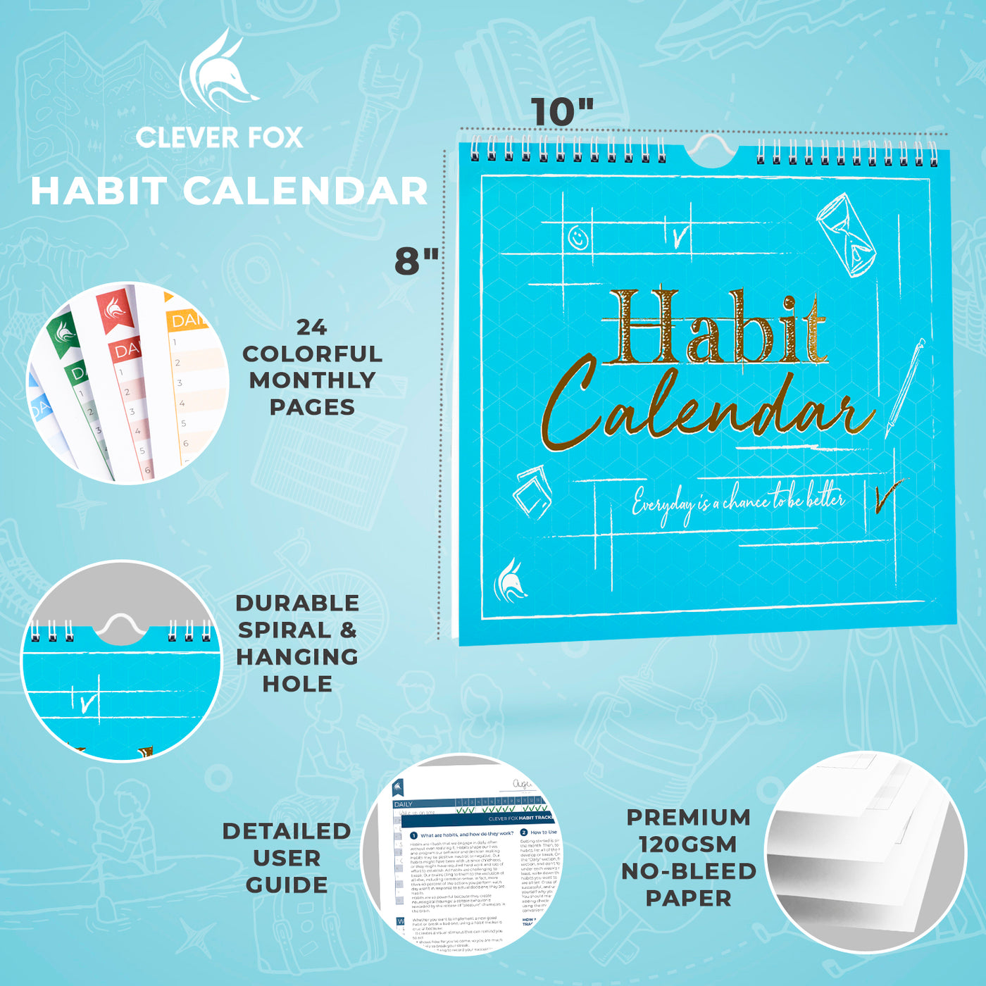 Habit Calendar - Break Old Habits & Welcome The New You