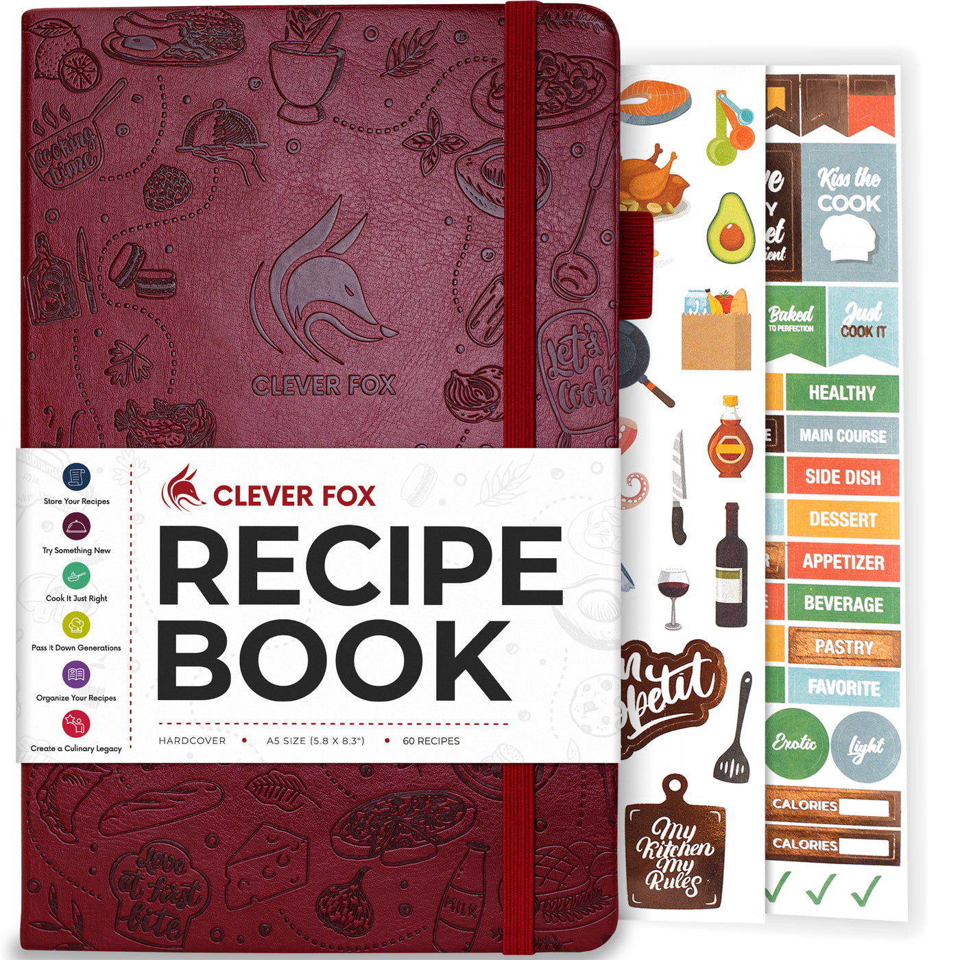 Treasured Recipes ( a Blank Recipe Book ) (Paperback) Your Favorite Recipe  Journal and Organizer – Prairie Fox Books