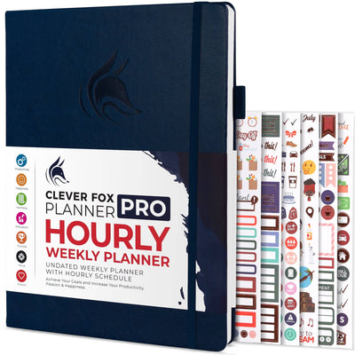 Clever Fox Planner PRO Hourly (6AM-9PM Schedule)