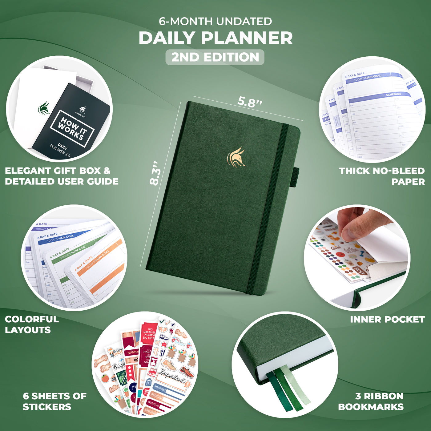 Daily Planner 2nd Edition - lasts 6 months