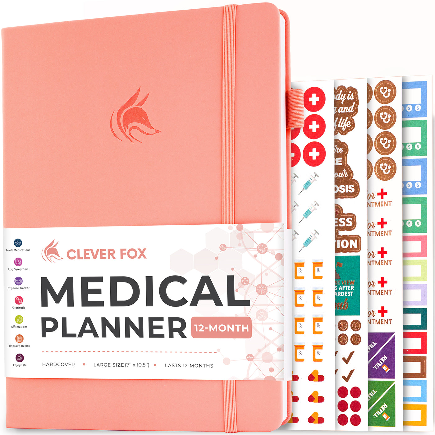 Medical Planner 12-Month - Take Full Control of Your Health & Wellbeing
