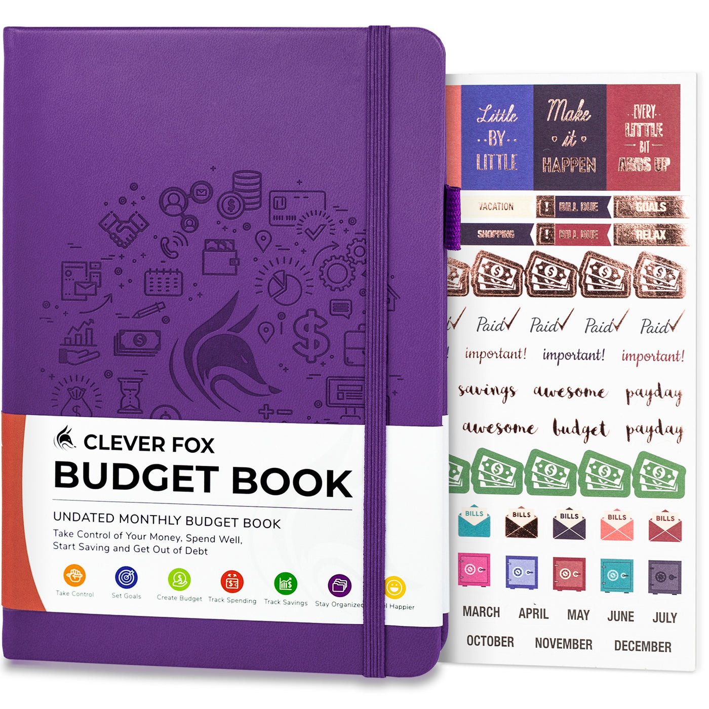 Bill Organizer Budget Planner Book - Monthly Budget and Expense Tracker 