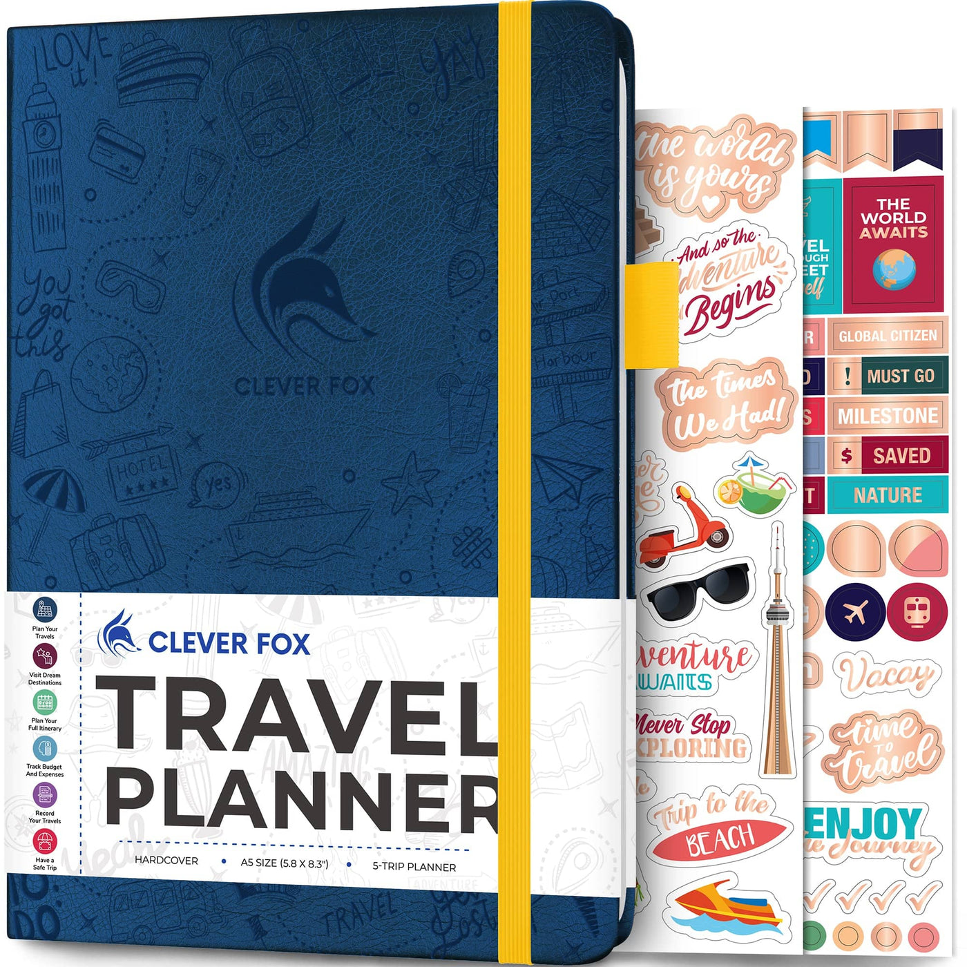 Travel Journal For Couples: Travel Journal for 5 Years Of Trips with  Prompts (Travel Journals)
