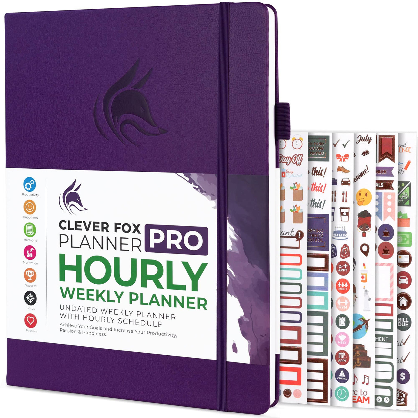 Clever Fox Planner PRO Hourly (6AM-9PM Schedule)