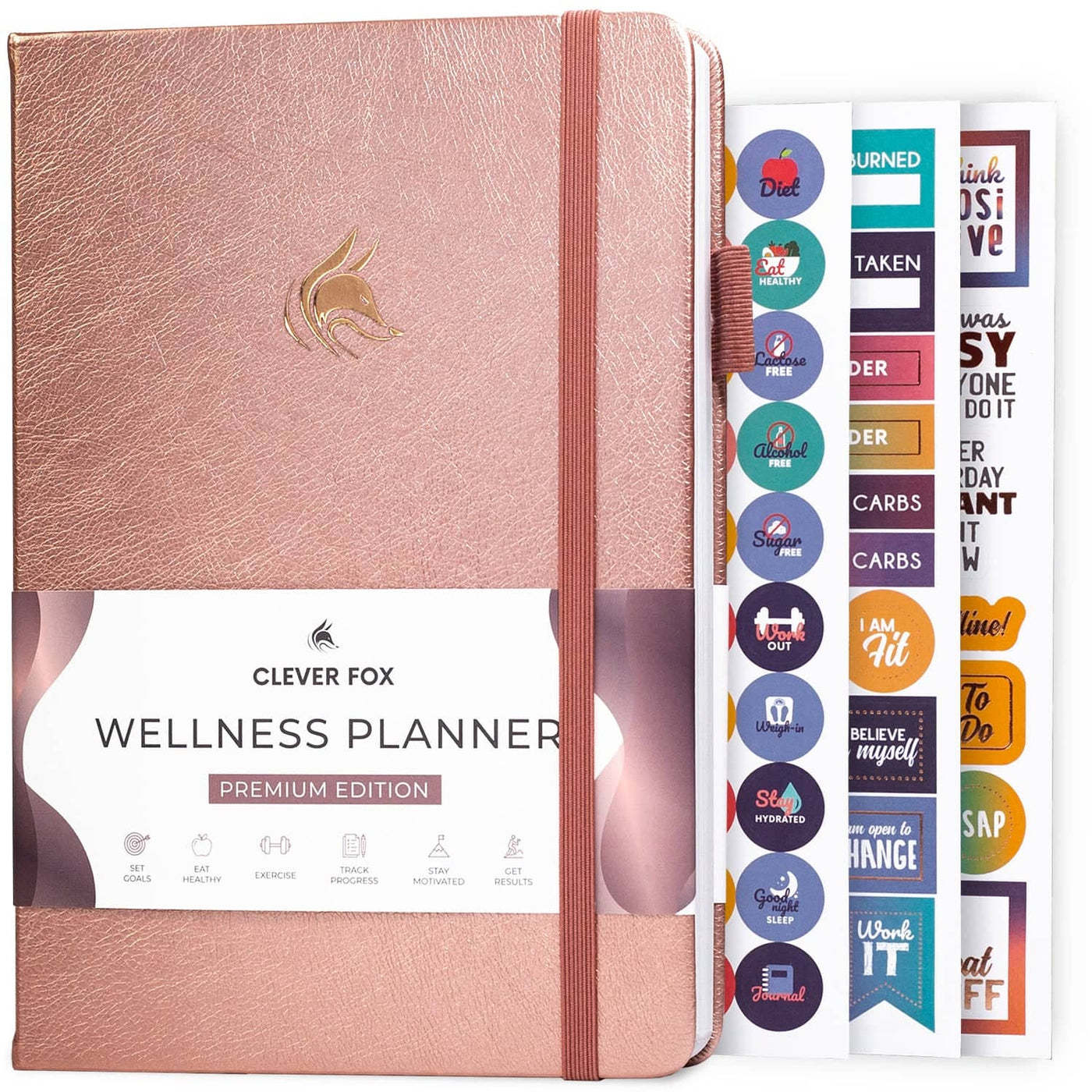 Clever Fox clever Fox Fitness Journal Workout Log Book Bundle - 2