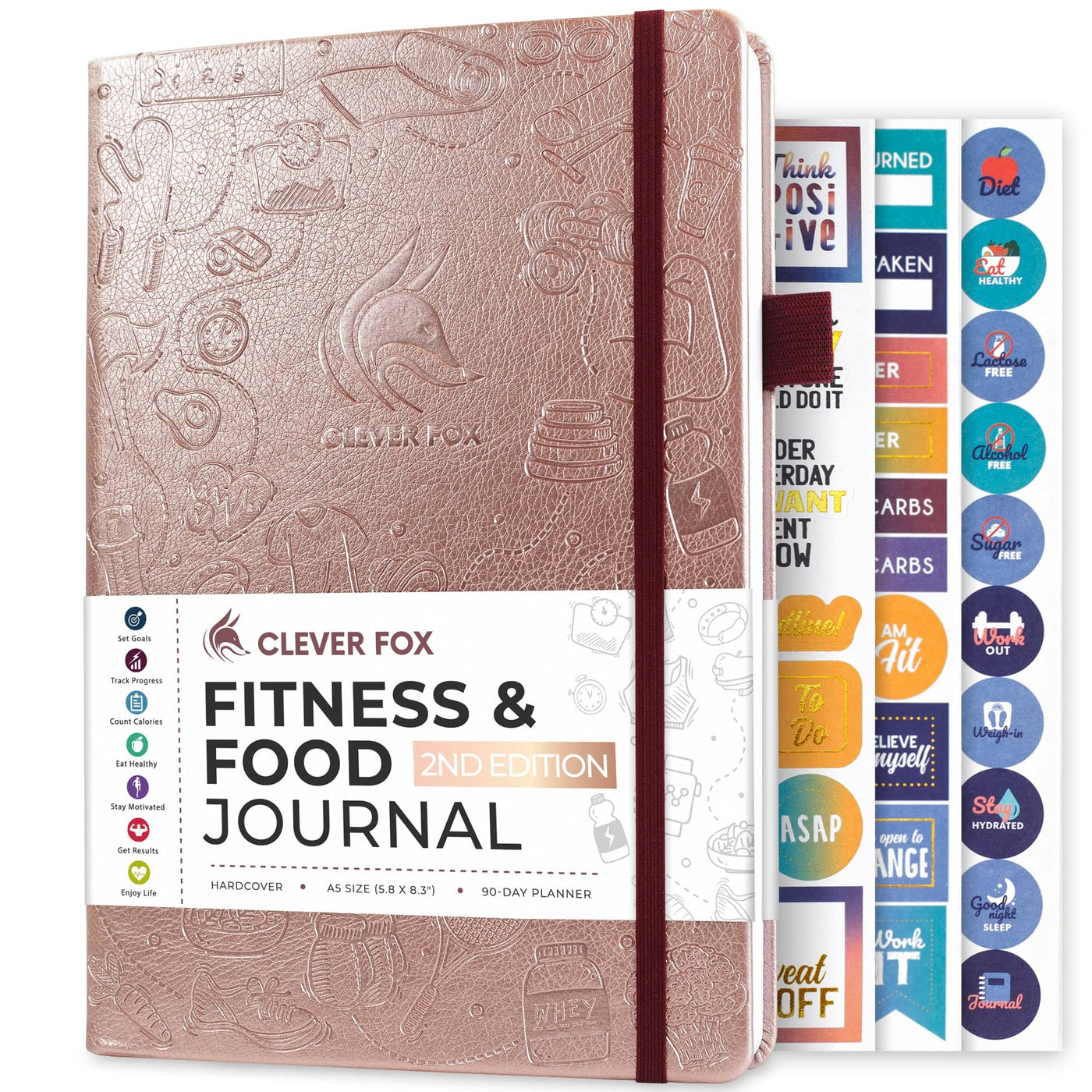 SaltWrap Daily Fitness Planner - Training Log & Food Journal (The Original  Fitness Tracker)