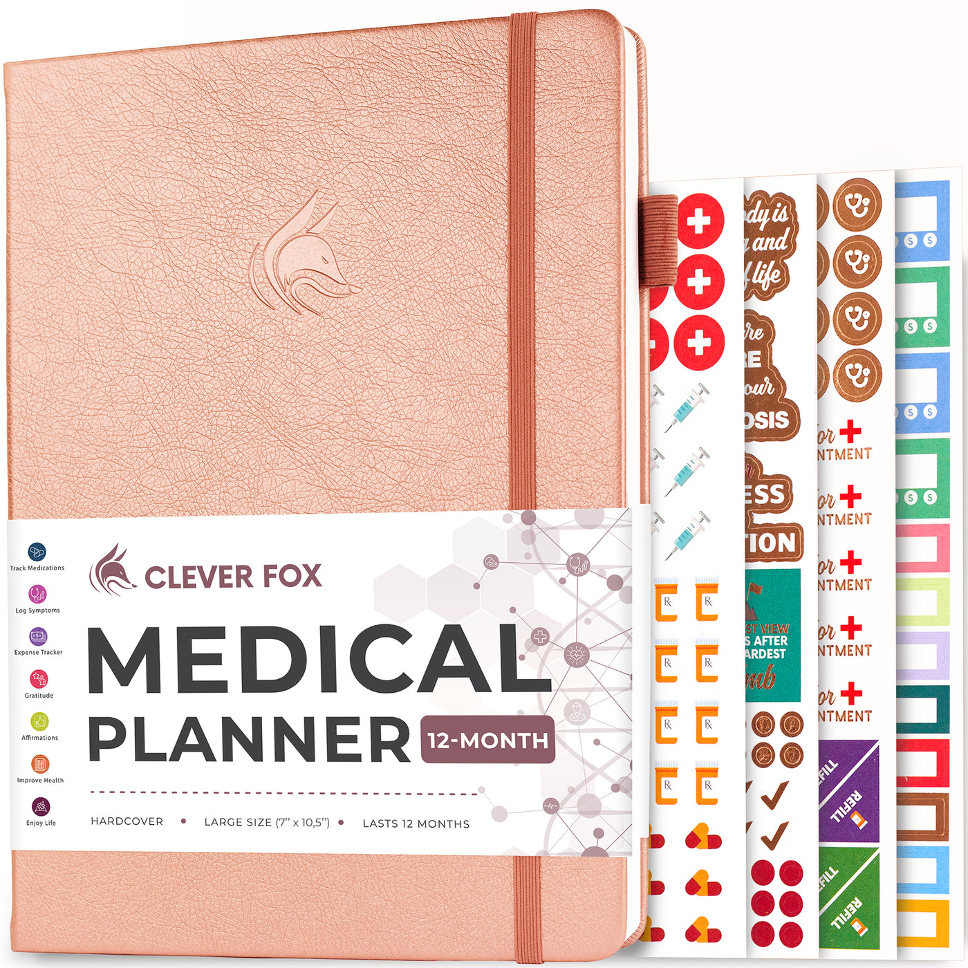 Medical Planner 12-Month - Take Full Control of Your Health & Wellbeing