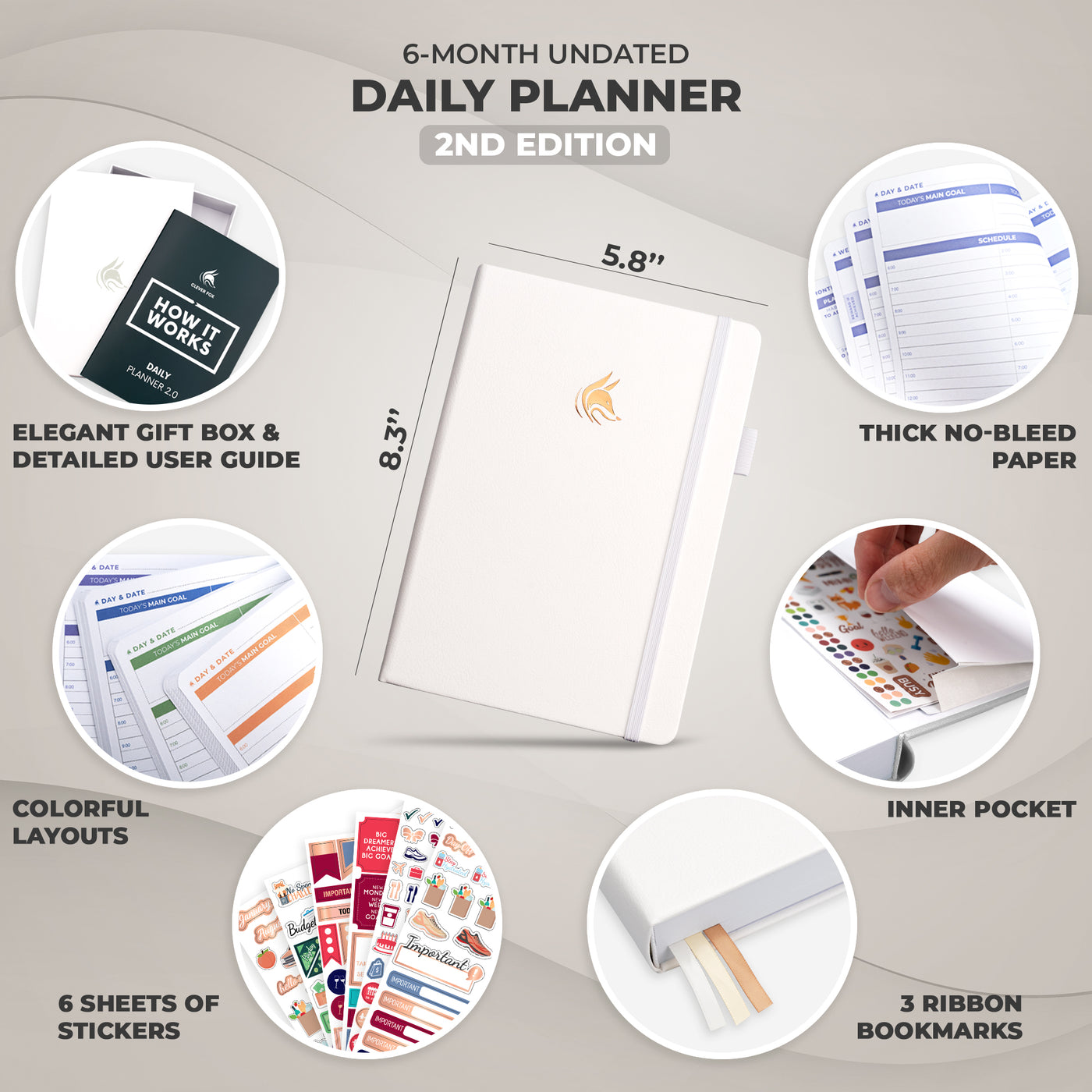 Clever Fox Planner – Weekly & Monthly Planner to Increase Your Product –  Inner Ikigai