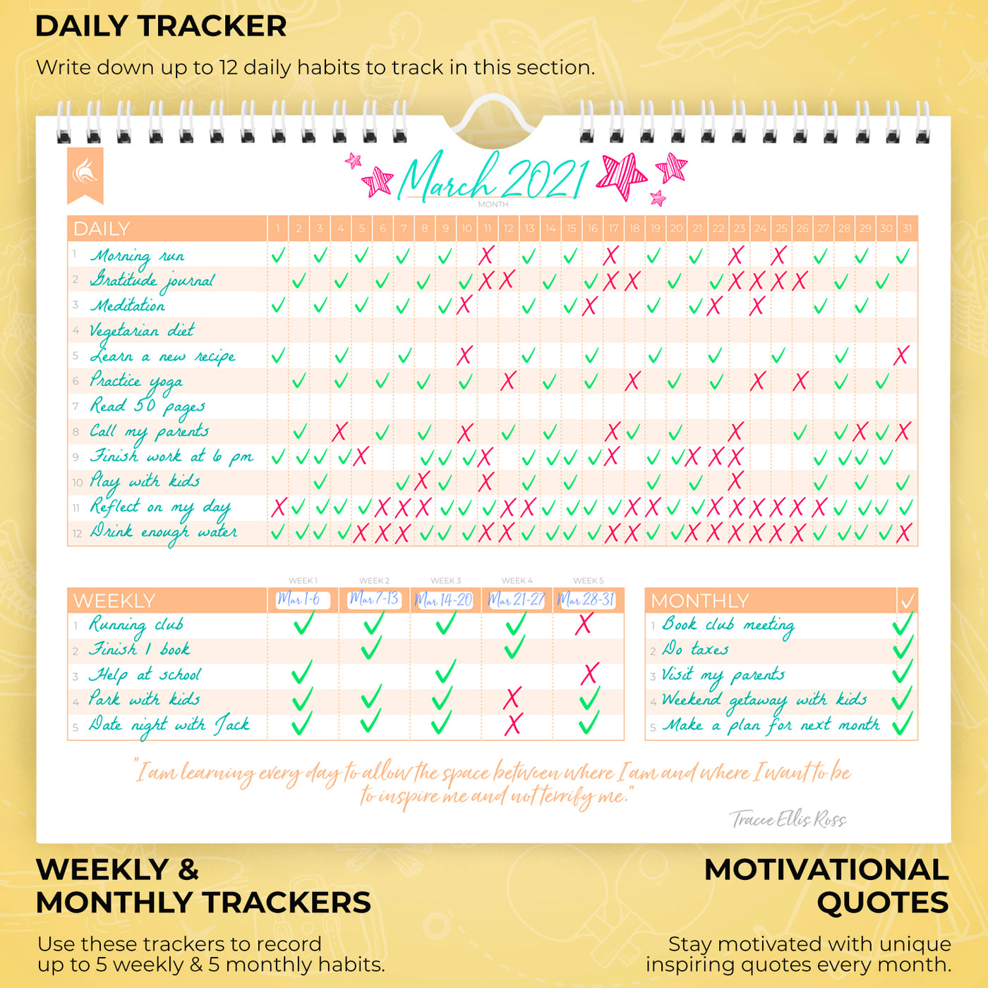 Habit Calendar - Break Old Habits & Welcome The New You – Clever Fox®